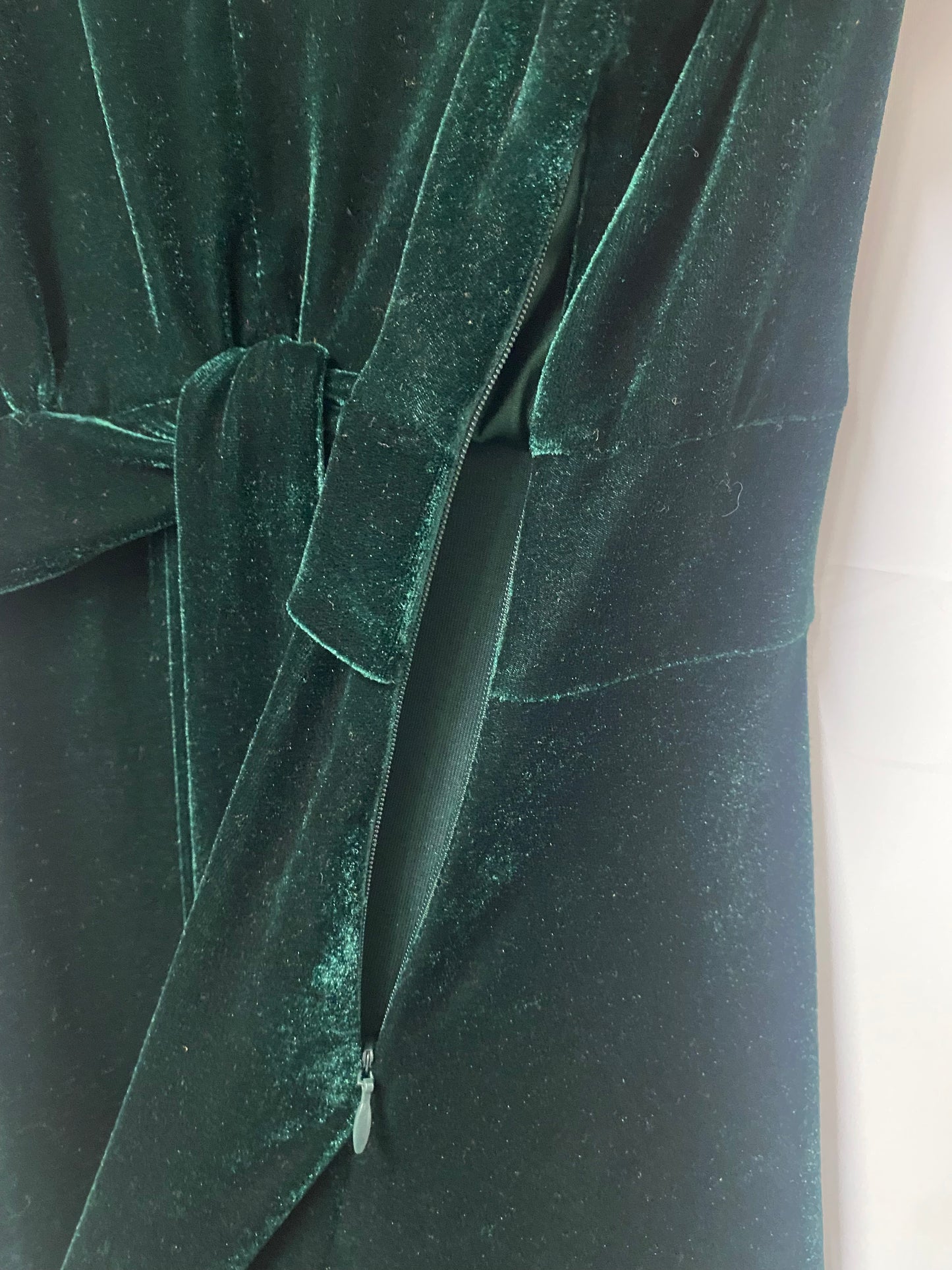 M&S Holly Willoughby Green Velvet Sequin Midi Dress 18