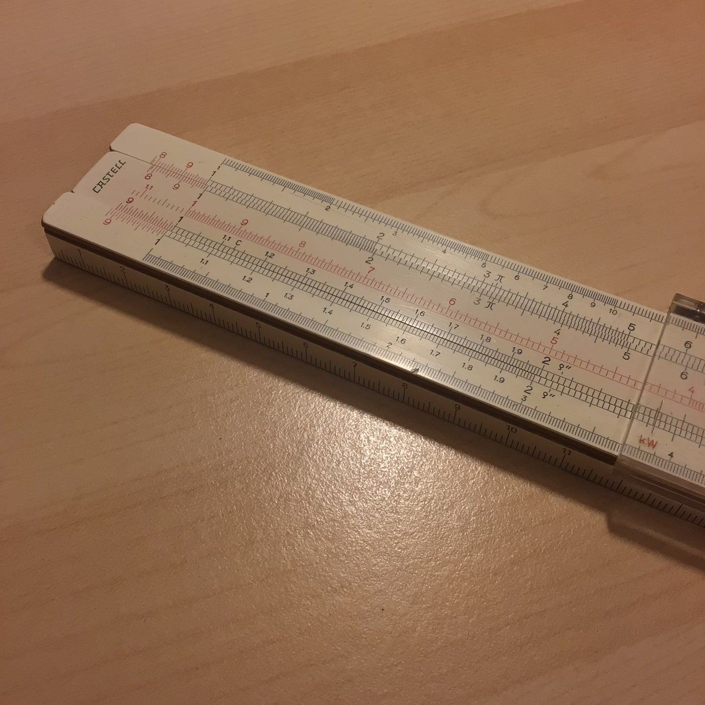 Vintage AW Faber Castell Syst Rietz 1/87 Slide Ruler 1950s, Made in Germany