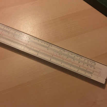 Vintage AW Faber Castell Syst Rietz 1/87 Slide Ruler 1950s, Made in Germany