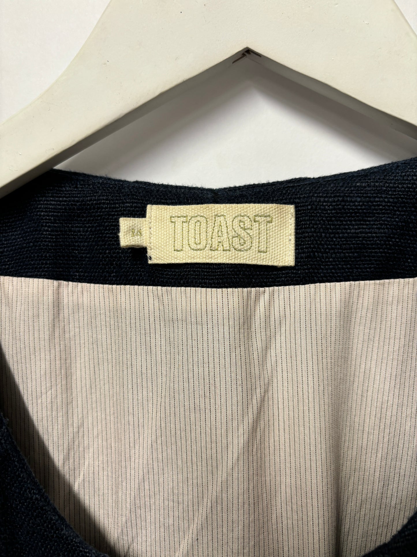 Toast Navy Hemp Pea Coat 14