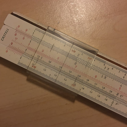 Vintage AW Faber Castell Syst Rietz 1/87 Slide Ruler 1950s, Made in Germany