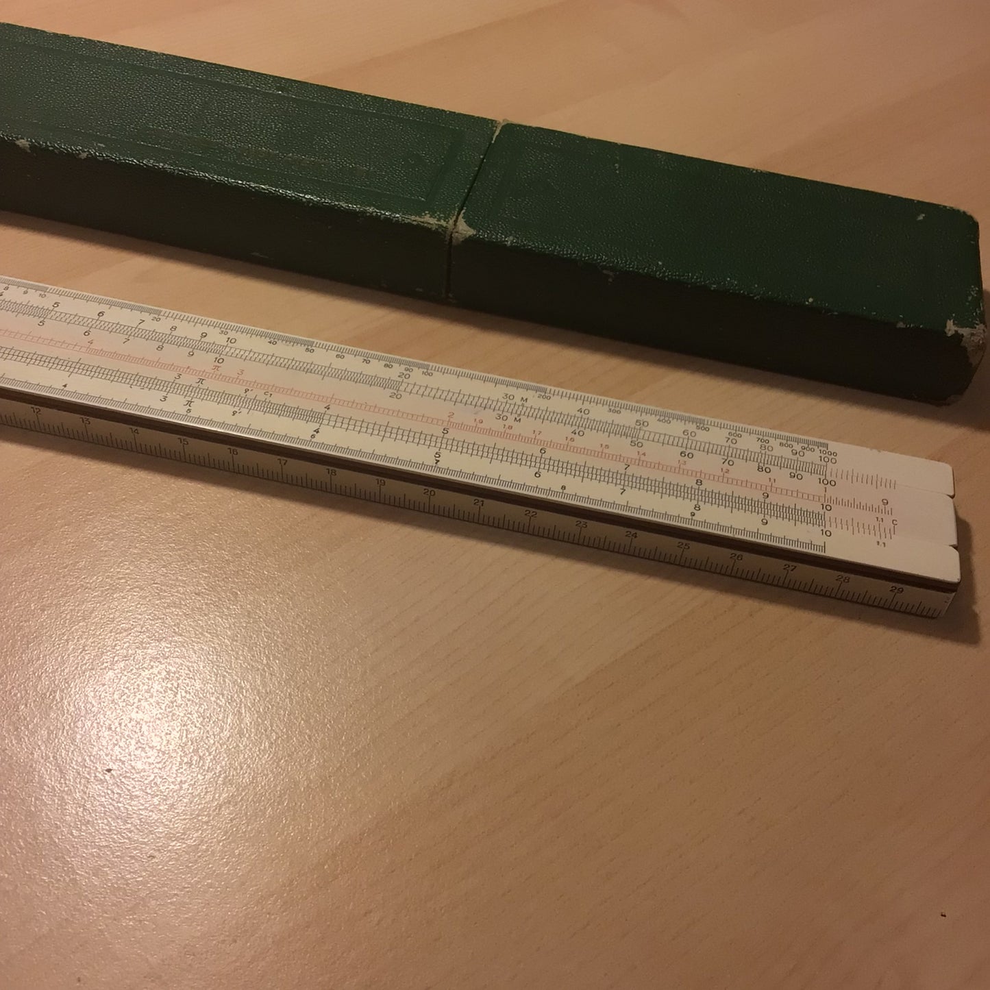 Vintage AW Faber Castell Syst Rietz 1/87 Slide Ruler 1950s, Made in Germany