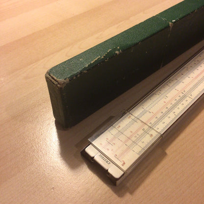 Vintage AW Faber Castell Syst Rietz 1/87 Slide Ruler 1950s, Made in Germany