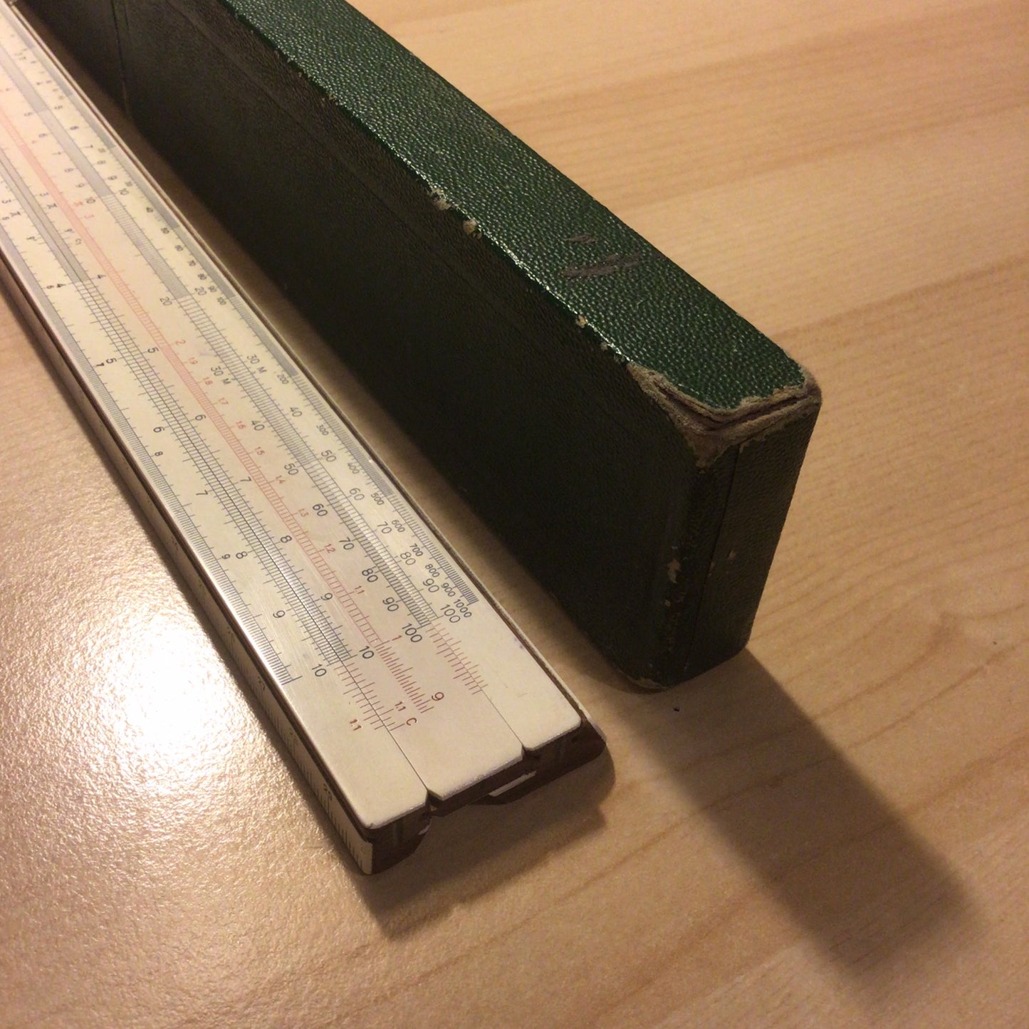 Vintage AW Faber Castell Syst Rietz 1/87 Slide Ruler 1950s, Made in Germany