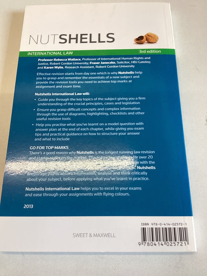 Nutshells International Law Your Essential Revision & Starter Guide 3rd Edition