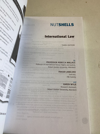 Nutshells International Law Your Essential Revision & Starter Guide 3rd Edition