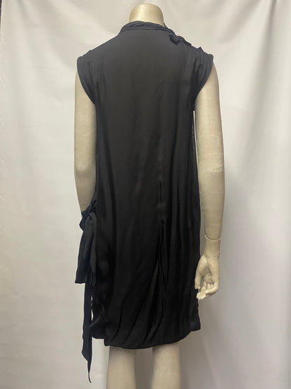 Lanvin Black Silk Bow Dress Small