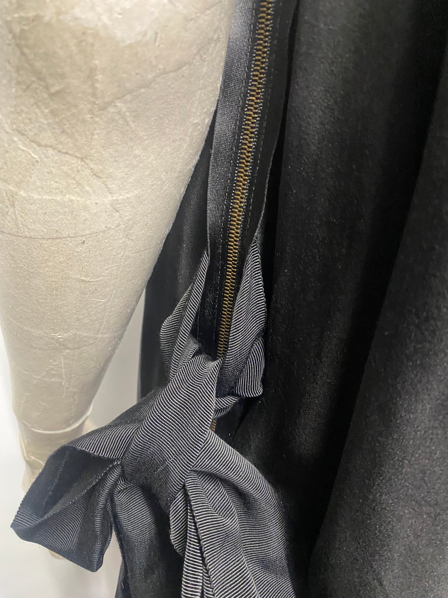 Lanvin Black Silk Bow Dress Small