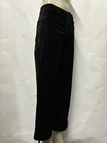 Paige Black Velvet Nellie Trousers 28