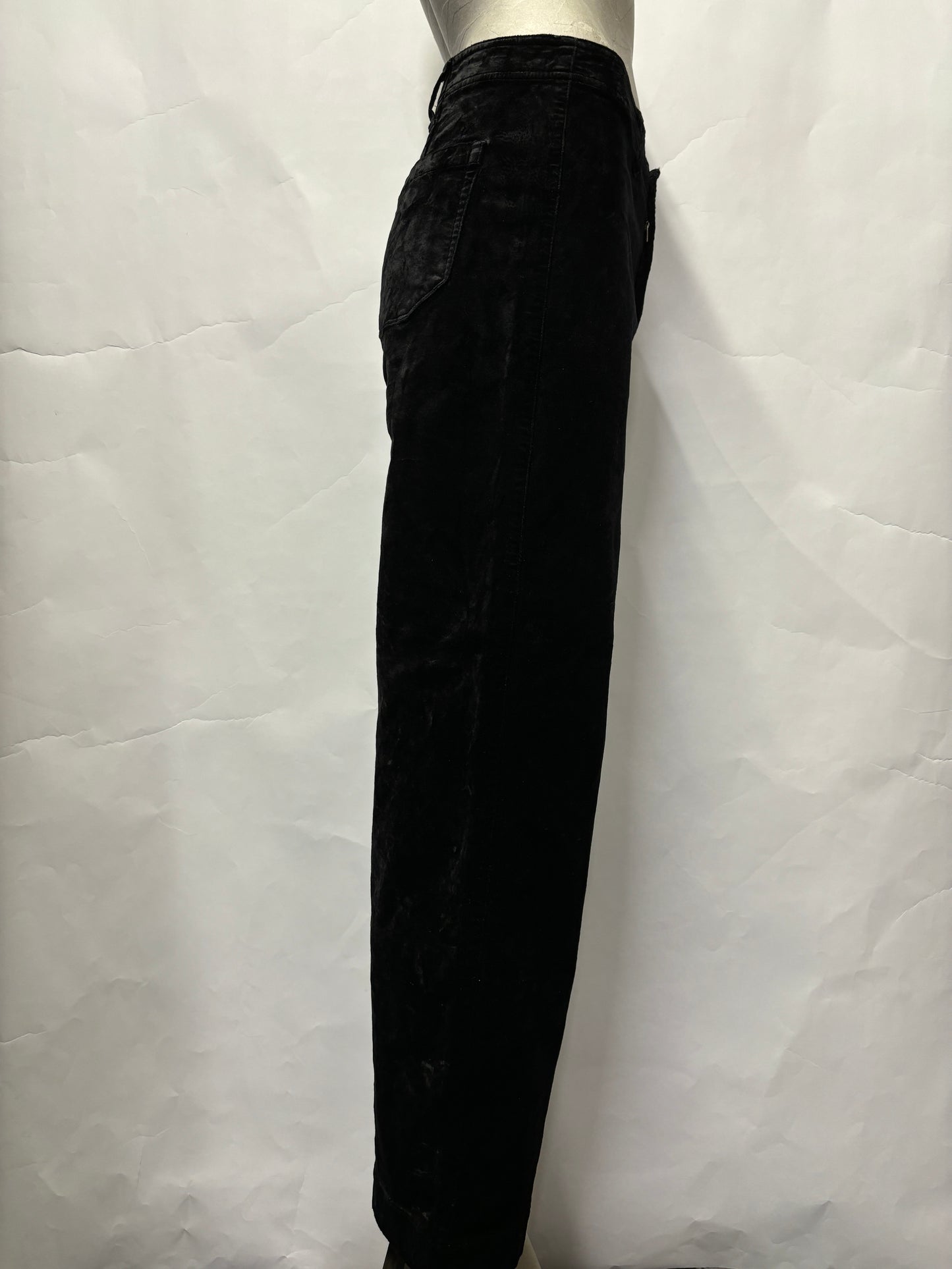 Paige Black Velvet Nellie Trousers 28