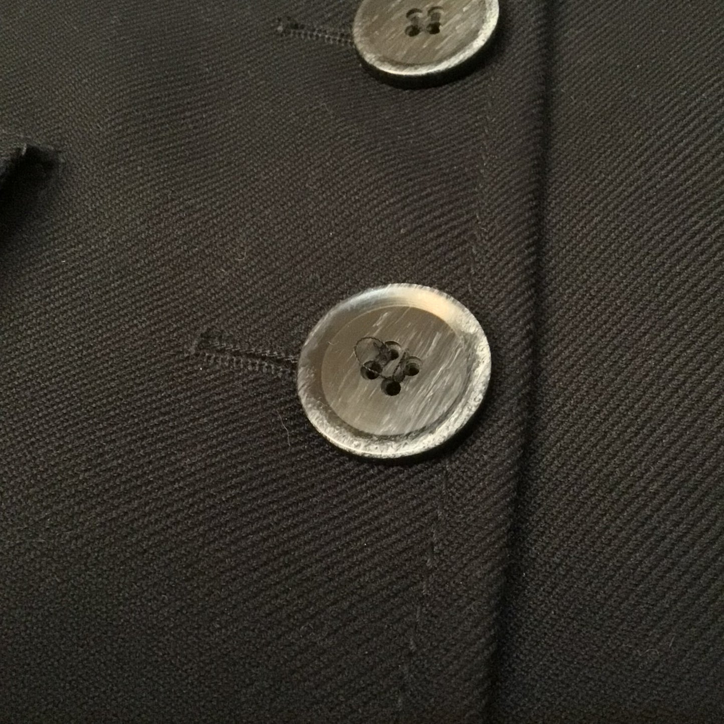 Thomas Burberry Navy Blue Short Sleeve Coat Size M