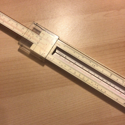 Vintage AW Faber Castell Elektro 1/98 Slide Ruler 1950