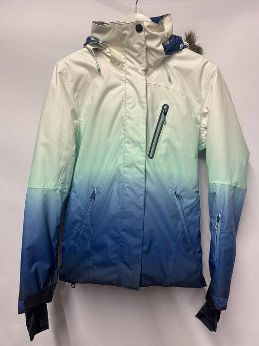 Roxy Blue and White Ombre Ski Jacket Medium
