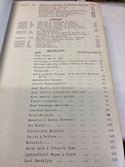 The City And Royal Burgh of Aberdeen Survey and Plan 1949