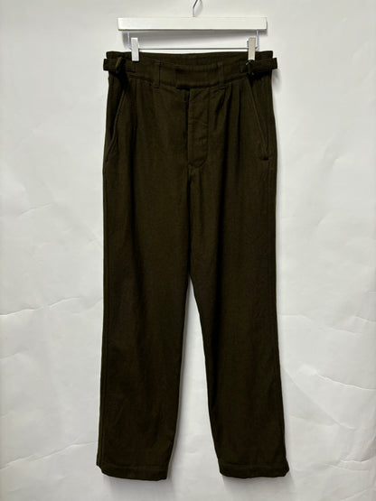 Margaret Howell Green Wool Utility Trousers XS