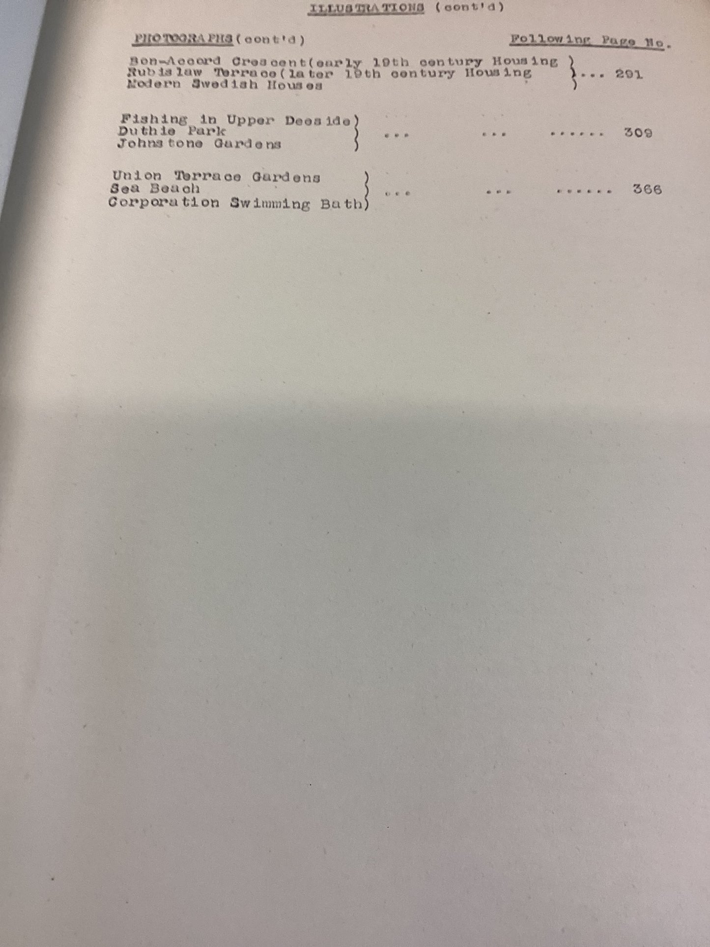 The City And Royal Burgh of Aberdeen Survey and Plan 1949