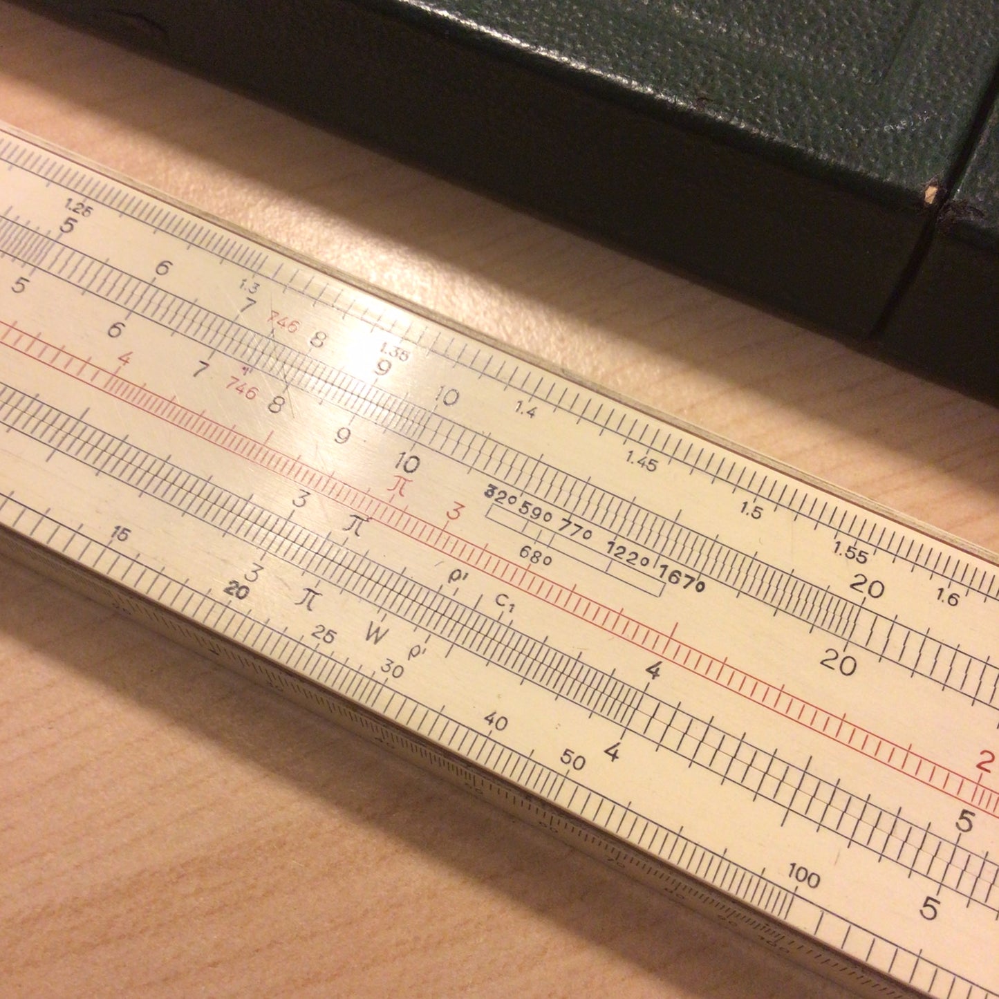 Vintage AW Faber Castell Elektro 1/98 Slide Ruler 1950