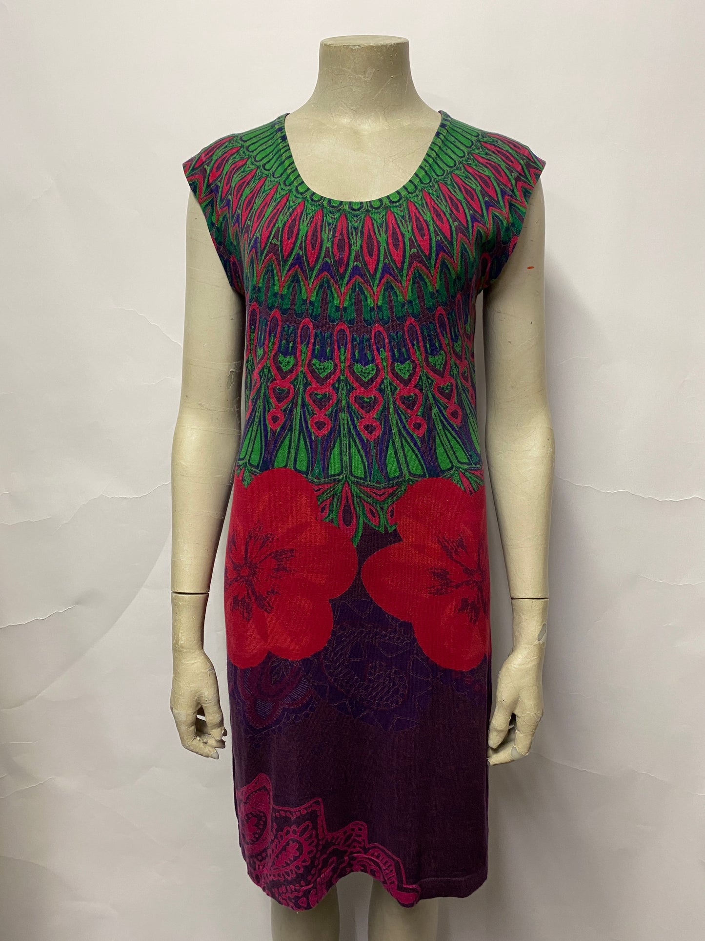 Desigual Multi Coloured Cotton Dress Medium