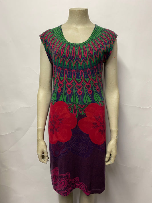 Desigual Multi Coloured Cotton Dress Medium