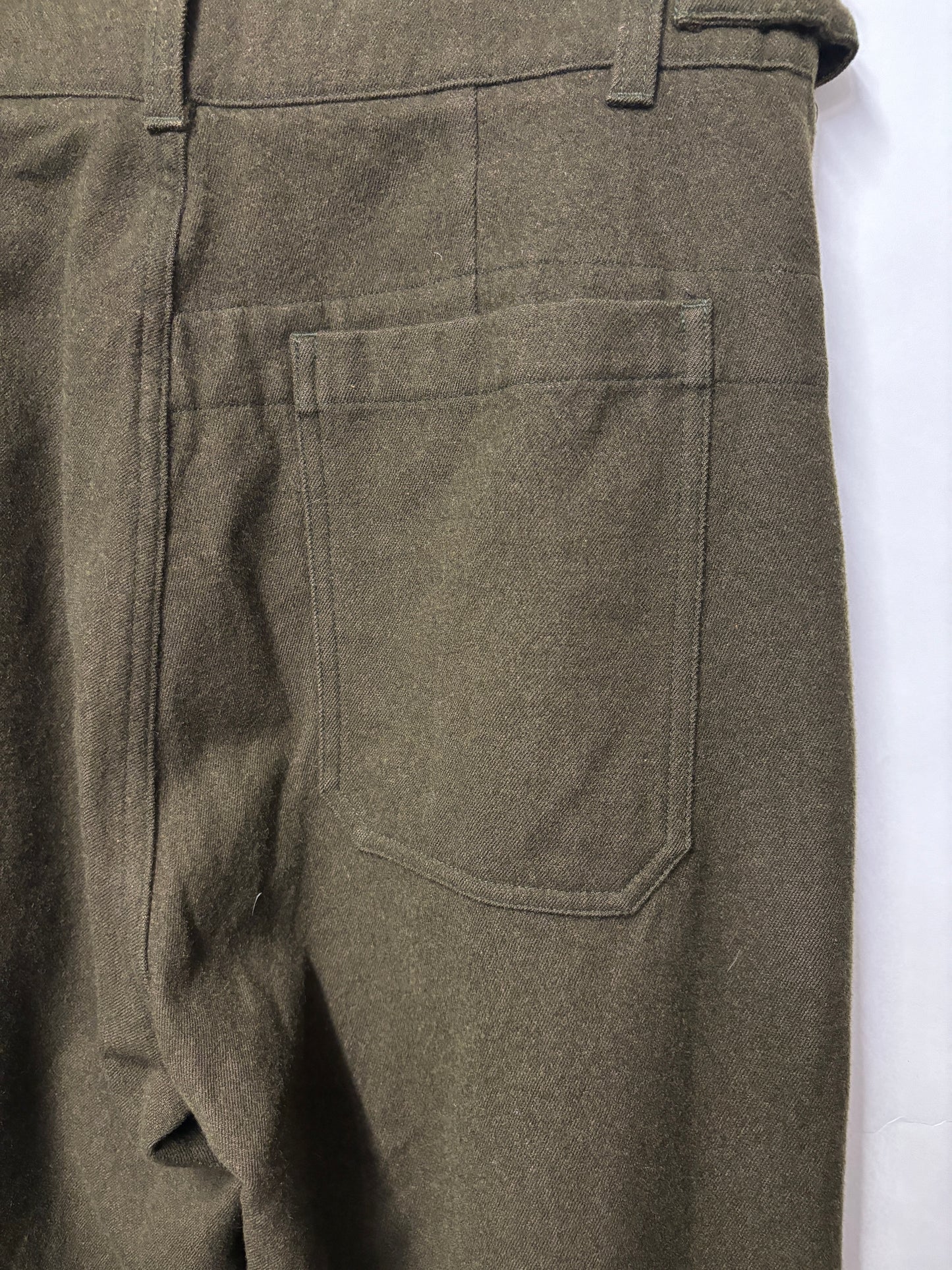 Margaret Howell Green Wool Utility Trousers XS