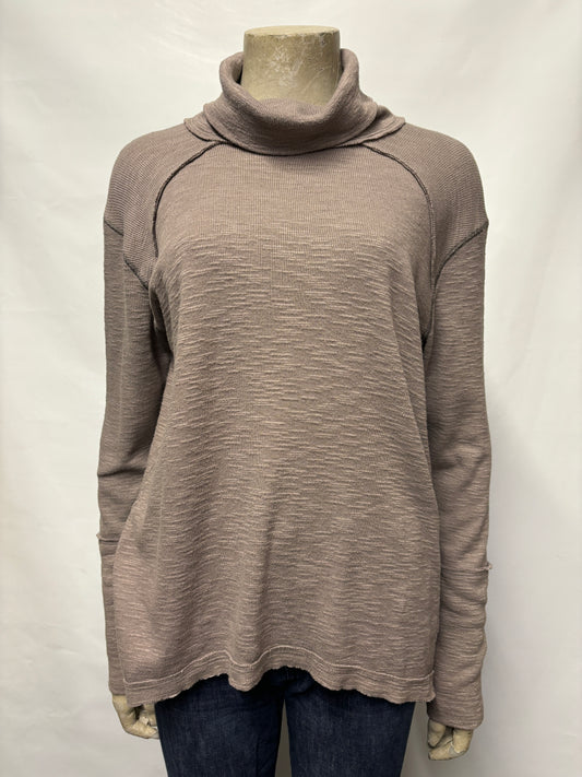 Free People Grey Knitted Jumper Medium