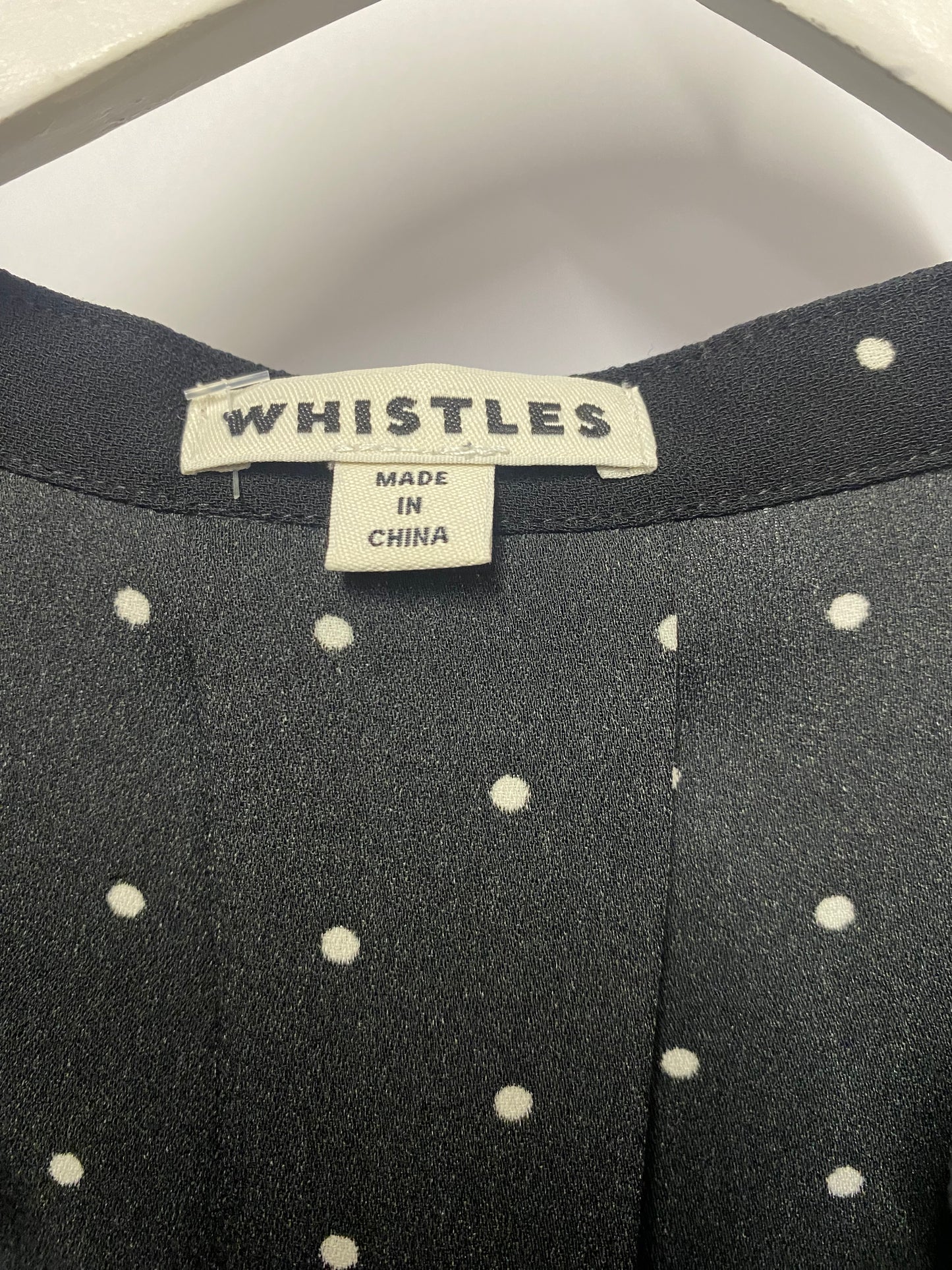 Whistles Black Polka Dot Tunic Shift Dress 12