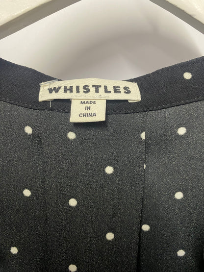 Whistles Black Polka Dot Tunic Shift Dress 12