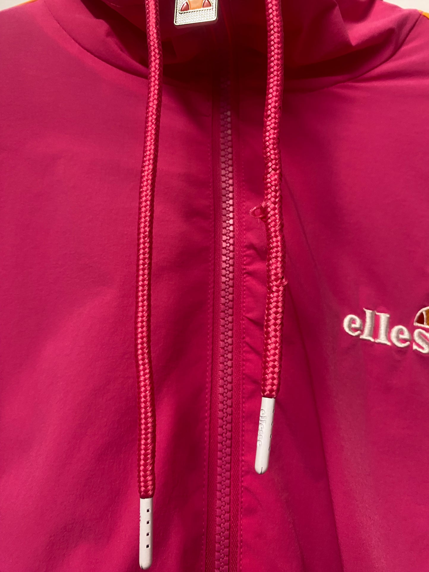 Ellesse Bex Retro Pink and Orange Shell Tracksuit Hoodie and Joggers 8 BNWT