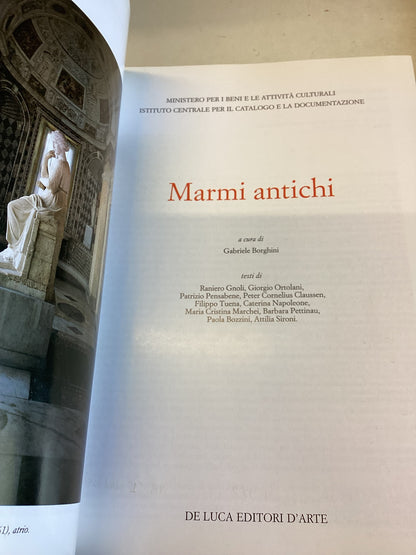 Marmi Antichi Materiali Della Cultura Artistica