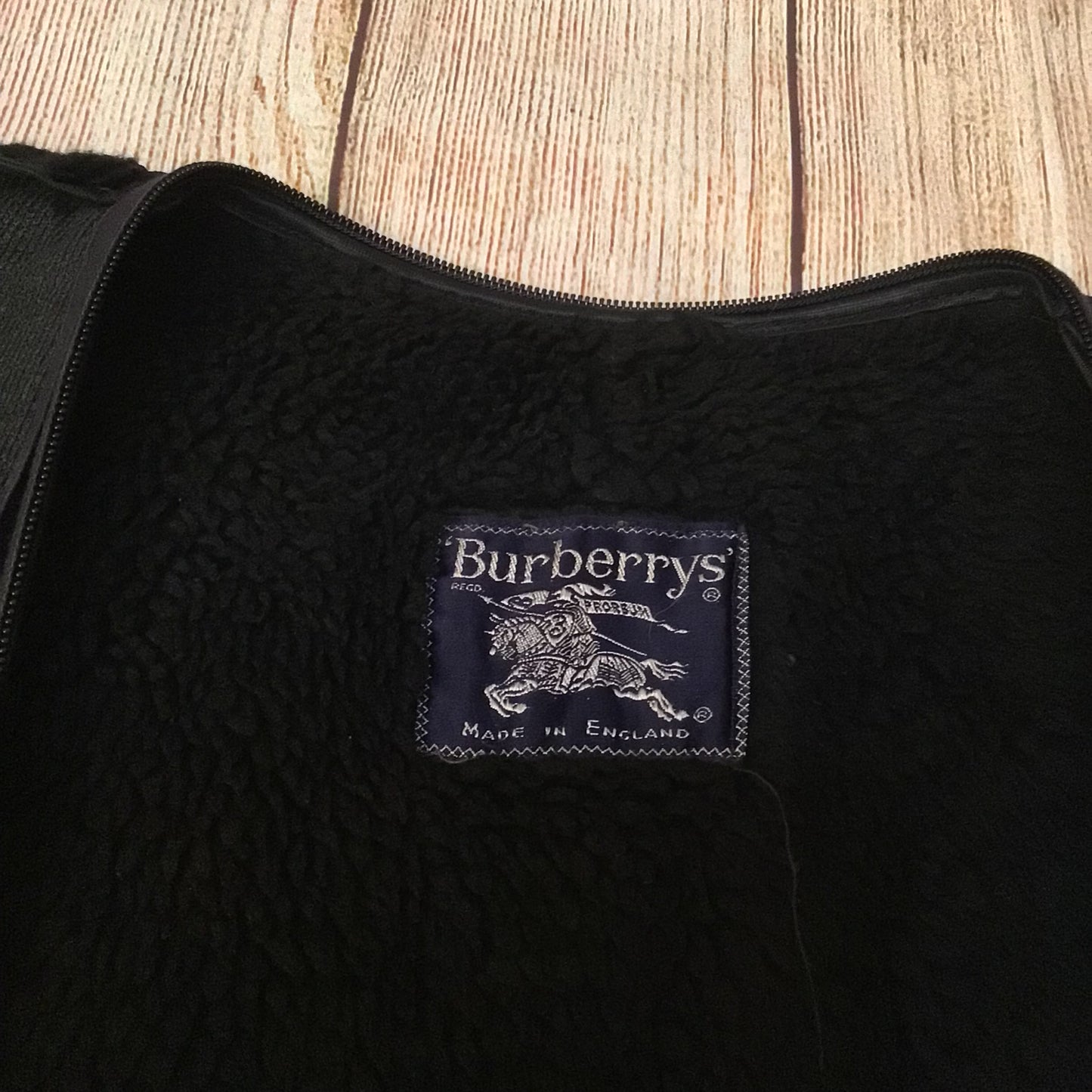Burberrys Grey Black Coat Lining Size 38