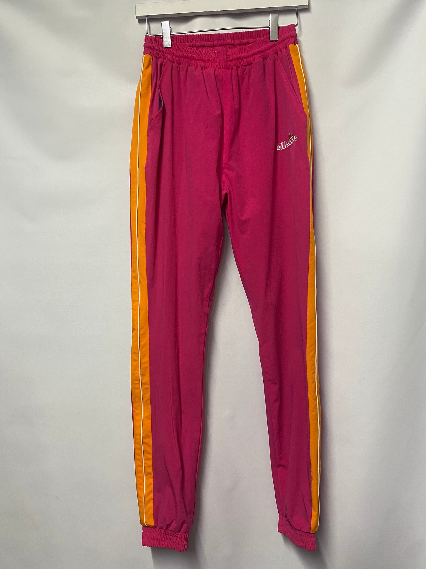 Ellesse Bex Retro Pink and Orange Shell Tracksuit Hoodie and Joggers 8 BNWT