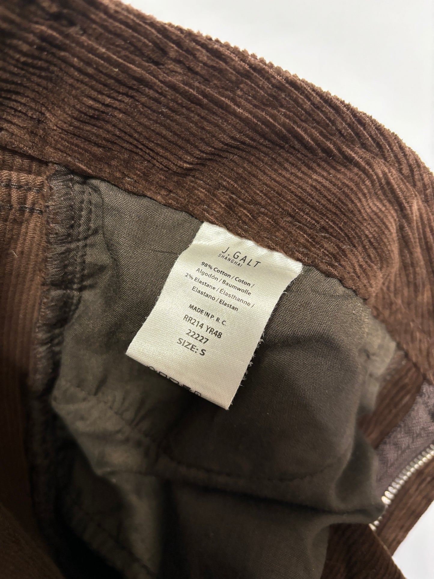 J. Galt Brown Corduroy Trousers Small