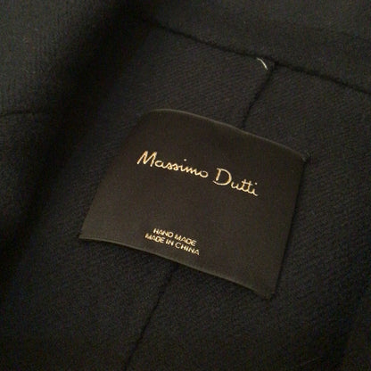 Massimo Dutti Navy Blue Long Waistcoat Cardigan w/Pockets Size M