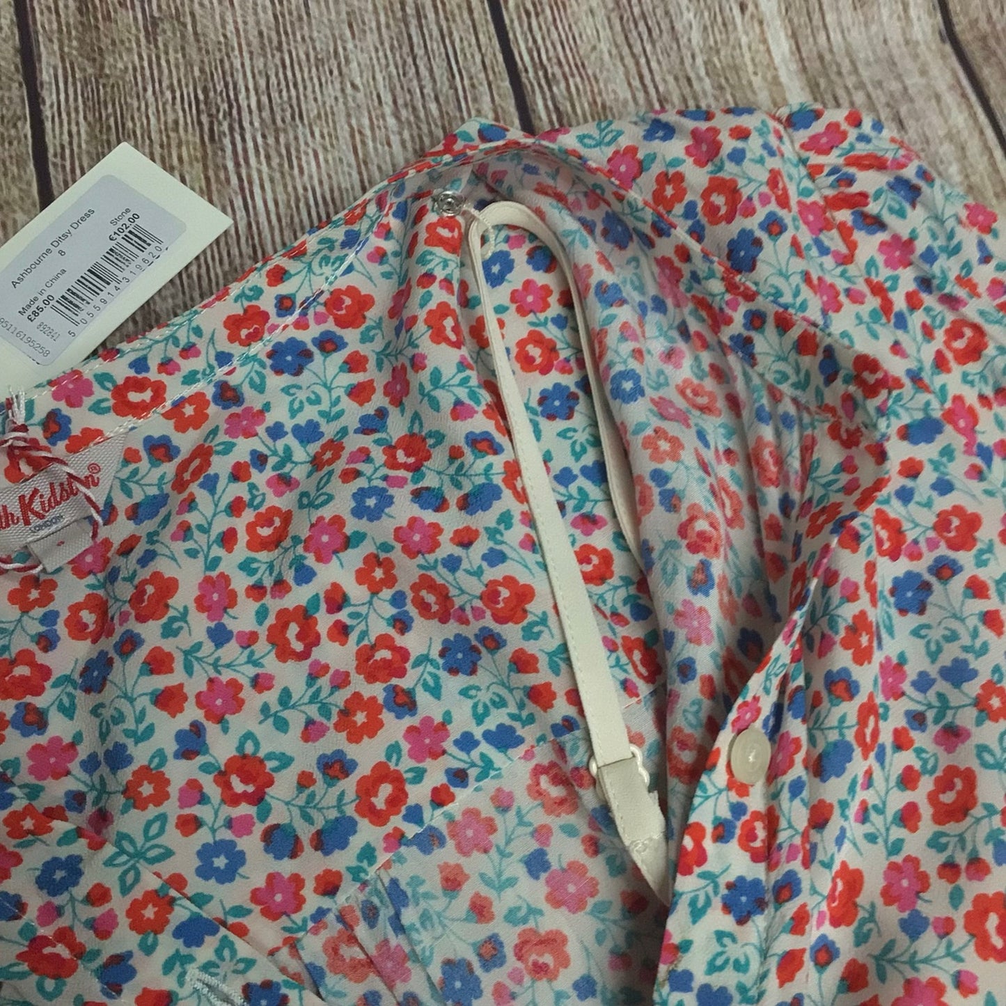 BNWT Cath Kidston Red, White, Blue Ashbourne Ditsy Dress RRP £85 Size 8