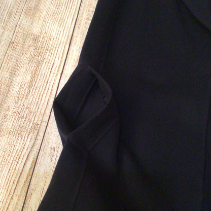 Massimo Dutti Navy Blue Long Waistcoat Cardigan w/Pockets Size M