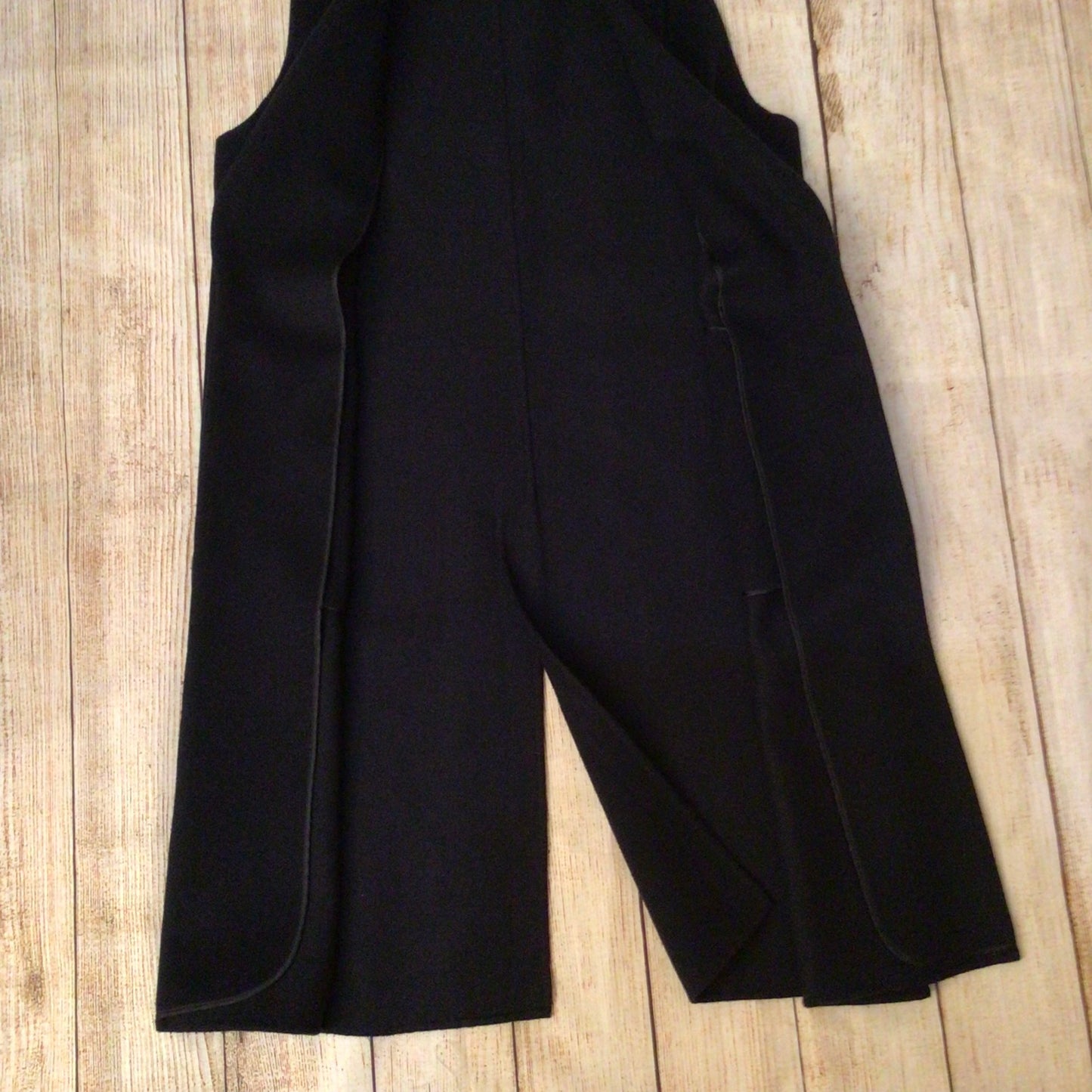 Massimo Dutti Navy Blue Long Waistcoat Cardigan w/Pockets Size M