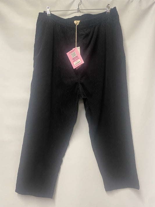 Lucy & Yak Black Organic Cotton Billie Corduroys 2XL BNWT