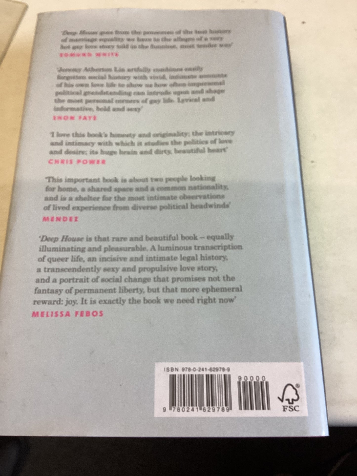 Deep House The Gayest Love Story Told Jeremy Atherton Lin Signed