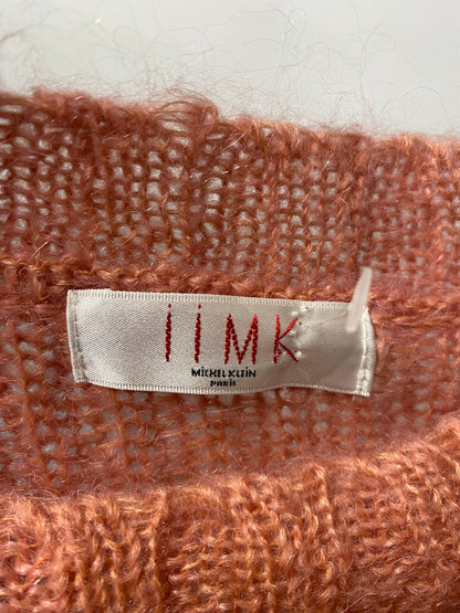 IIMK Michel Klein Pale Pink Crochet Soft Knit Jumper 10