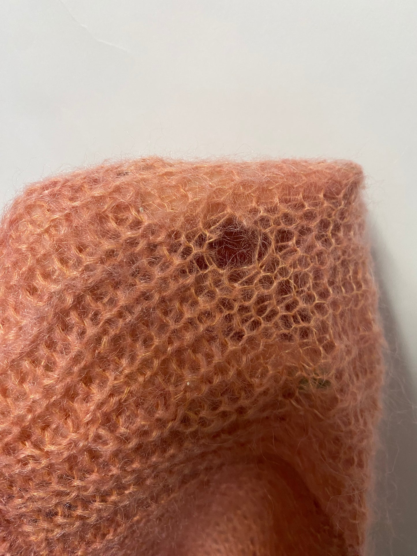 IIMK Michel Klein Pale Pink Crochet Soft Knit Jumper 10