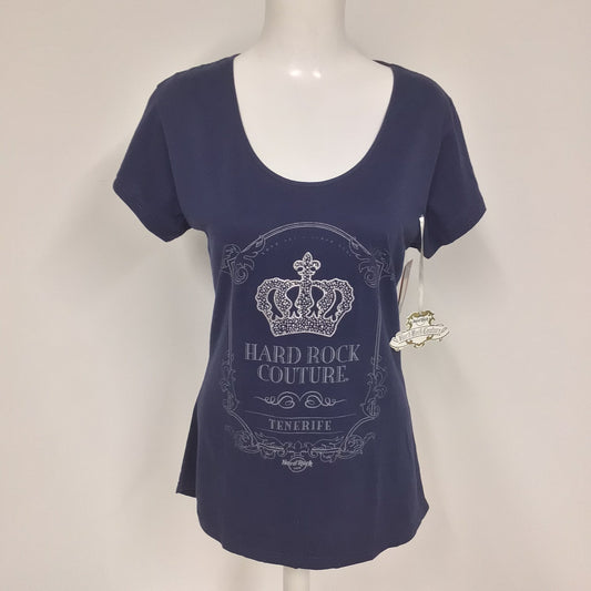 BNWT Hard Rock Cafe Tenerife Couture Blue T Shirt Size Juniors XL