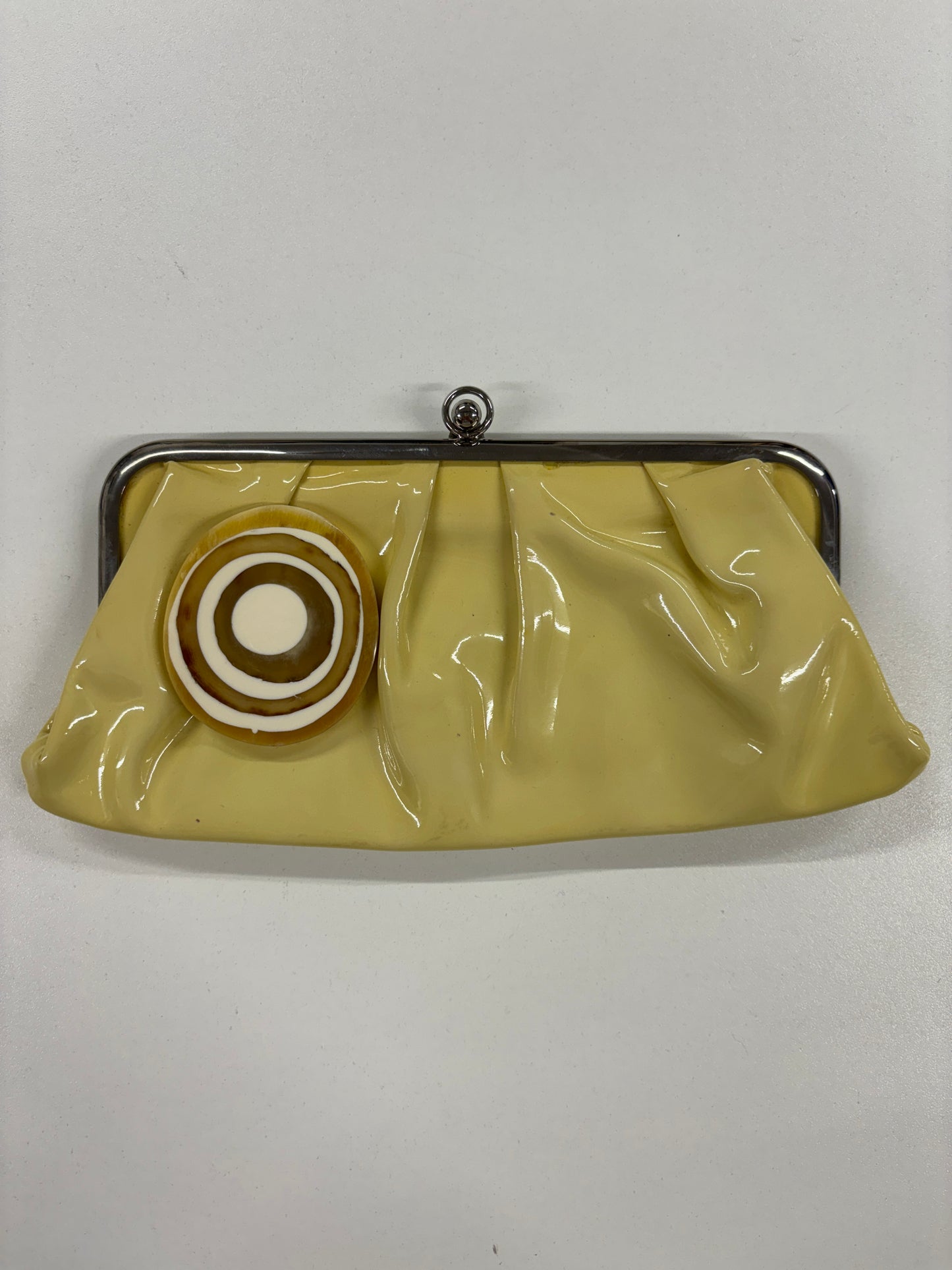 Marni Yellow Patent Leather Clutch Bag