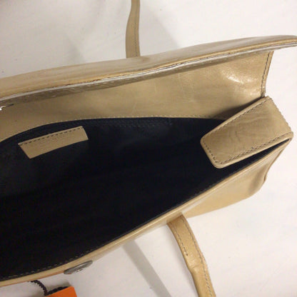 BNWT Karen Millen Made in Italy Beige Leather Baguette Bag