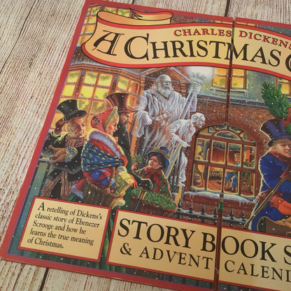 Charles Dickens; A Christmas Carol Storybook Set & Advent Calendar (1995)