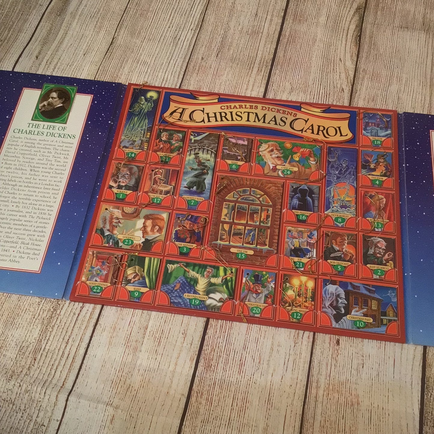 Charles Dickens; A Christmas Carol Storybook Set & Advent Calendar (1995)