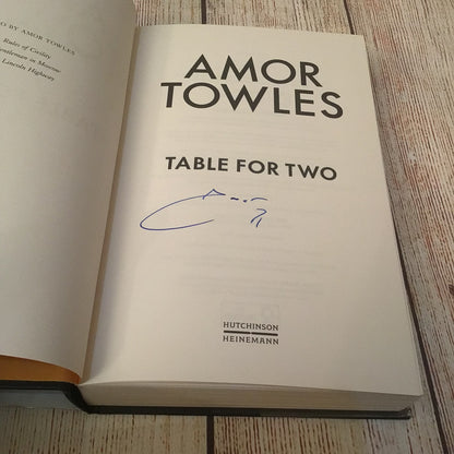 Table for Two by Amor Towles (2024) Signed Edition