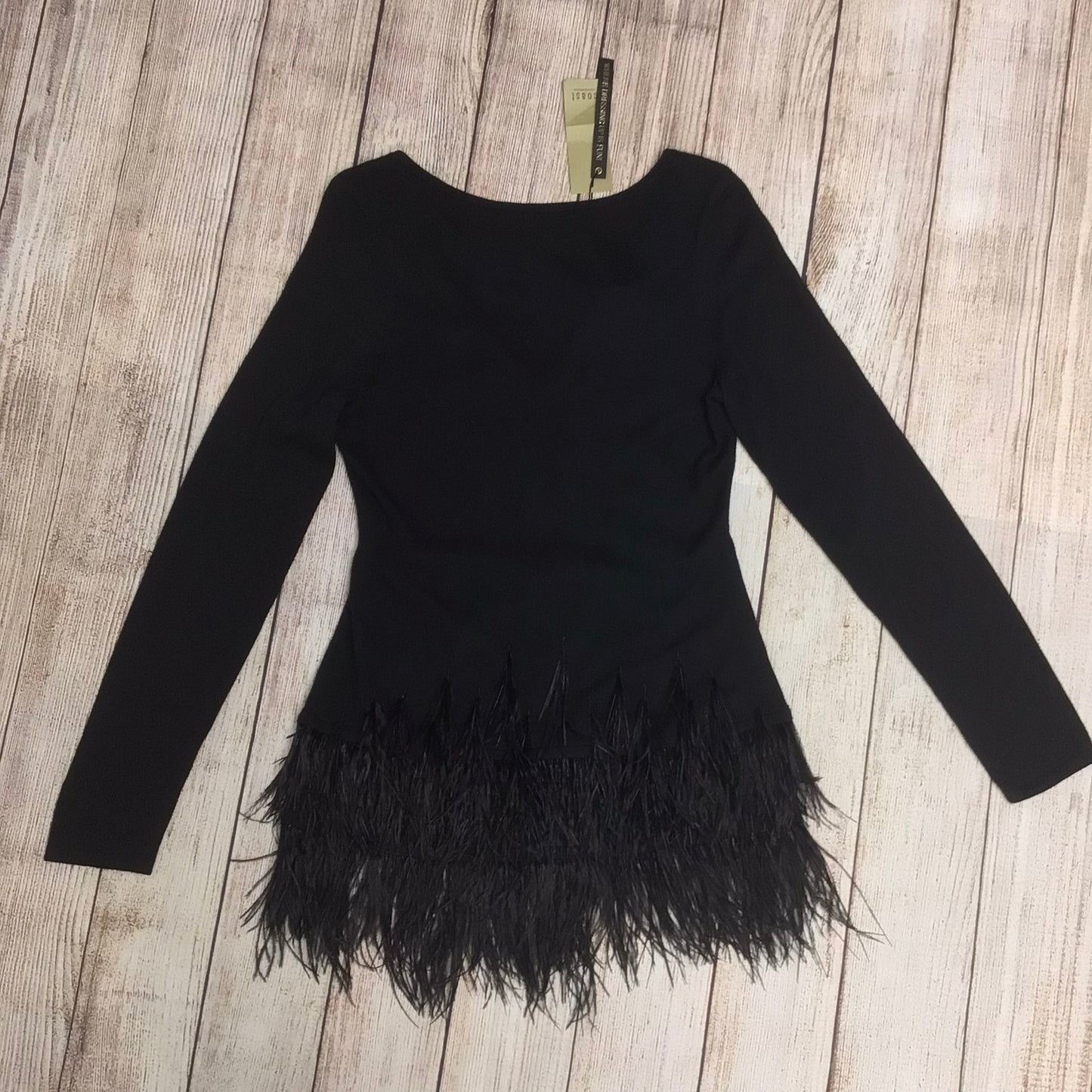 BNWT Coast Black Teaya Low Back Feather Knit Top RRP £95 Size S