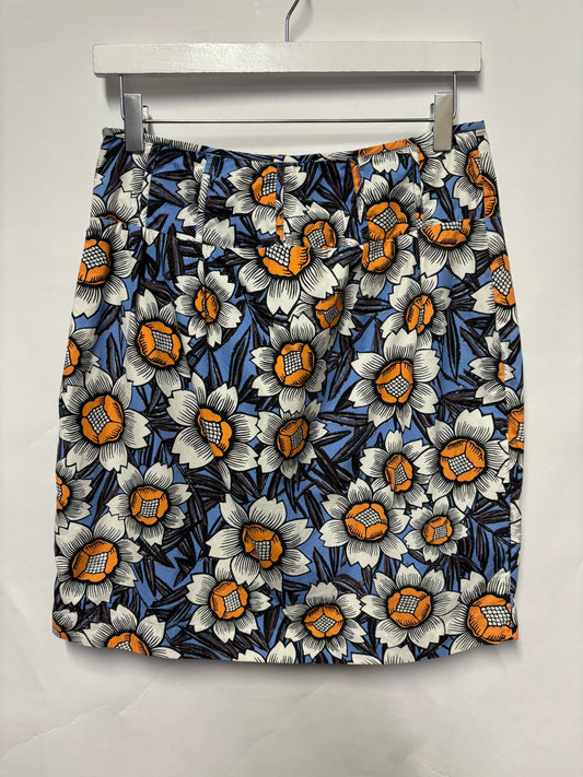 Paul Smith Blue Floral Cotton Skirt IT 42/10