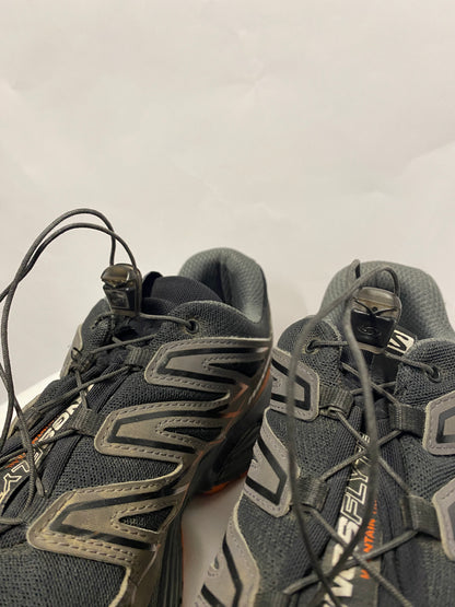 Salomon Orange and Black Wings Flyte Mountain Trail Shoes 8.5