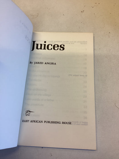Juices Poems By Jared Angira